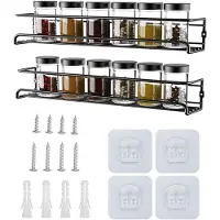 LTPRTZ Kräutertrockner-Organizer – Hängevorrichtung für die Küche – Aufbewahrungslösung für die Küche – Flexible Installation – 29 cm – Schwarz