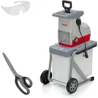 LTPRTZ Elektrischer Häcksler – Gartengerät – Verarbeiten von Gartenabfällen – 3000 Watt Motor – 44 mm Aststärke – Schwarz