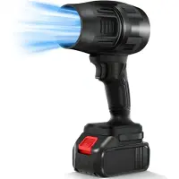 LTPRTZ Mini-Turbo-Blasebalg – Kabelloser Laubbläser – Für schnelle Reinigung – Bürstenmotor – 1300-mAh-Akku – Schwarz
