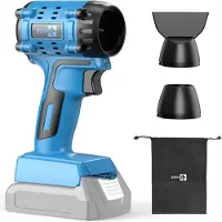 LTPRTZ Tragbarer Laubbläser - Handlicher Luftbläser - Für Garten- und Außenarbeiten - Bürstenloser Motor - 3 Düsen - Schwarz