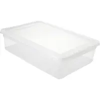 LTPRTZ Aufbewahrungsbox mit Belüftung – Transparente Box – Zur Organisation im Haushalt – Patentiertes Luftregelsystem – 8 Liter – Transparent