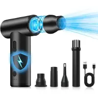 LTPRTZ Elektrische Laubbläser – Luftbläser – Staubsauger – Geräte reinigen – Einstellbare Geschwindigkeit – 8 x 12,7 x 4,3 cm – Aluminium