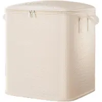 LTPRTZ Aufbewahrungsbox mit Deckel - Kleideraufbewahrungstasche - Platzsparend - Extra große Kapazität - 30x30x30 cm - Blumenmuster