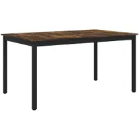 Syfax Esstische 150 x 90 x 75 cm Holzwerkstoff Räuchereiche