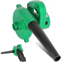 LTPRTZ Elektrische Laubbläser - Gartensauger - Reinigung für den Garten - Umkehrbar mit Auffangbeutel - 500 Watt - Grün