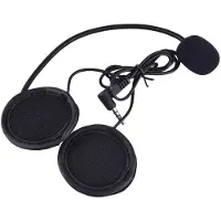 LTPRTZ Motorradhelm-Headset-Zubehör – Intercom-Lautsprecher – Kommunikationssystem für Motorradhelme – Kabelgebundener Kopfhörer – 35-mm-Klinkenstecker – Schwarz