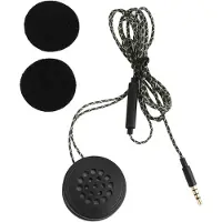 LTPRTZ Motorradhelm-Headset – Universelle Kopfhörer – Sicheres Telefonieren – Plug & Play – 35-mm-Anschluss – Schwarz