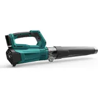 LTPRTZ Accu-Blätterbläser – Kabelloser Laubbläser – Effiziente Gartenpflege – Bürstenloser Motor – 800 m³/h – Blau-Schwarz