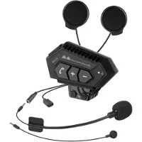 LTPRTZ Motorradhelm-Headset – Helmkits – Kommunikation unterwegs – Reichweite des Gegensprechanlage: 150 Meter – Batterie: 2000 mAh – Schwarz