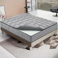 MaterassieDoghe Matratze 200x200 cm, Höhe 27 cm, Bonellfedermatratzen, H3, Ergonomisch - Abnehmbarer Bezug