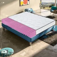 MaterassieDoghe Matratze 180x200 cm, Höhe 11 cm, Visco-Matratzen, H3, Ergonomisch H3/H4 - Abnehmbarer Bezug