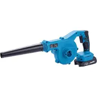 LTPRTZ Accu-Blätterbläser - Elektrisches Werkzeug - Gartenpflege – Einfache Handhabung – Kabelloses Arbeiten – 21 Volt – Blau