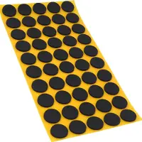 LTPRTZ 50 Stück - Ø 20 mm - Schwarz - Möbelgleiter