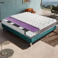 MaterassieDoghe Matratze 120x190 cm, Höhe 26 cm, Taschenfederkernmatratze, H3, Ergonomisch 5-Zonen