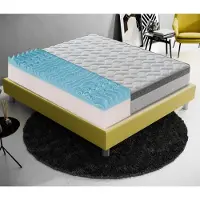 MaterassieDoghe Matratze 180x200 cm, Höhe 25 cm, Visco-Matratzen, H2, Ergonomisch - Abnehmbarer Bezug 9-Zonen