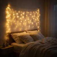 LILIIN Eiszapfen Weihnachtsbeleuchtung 30m 1200LEDs Warmweiß, 8 Leuchtmodi & Helligkeitsstufen mit Speicherfunktion