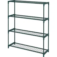 Novavision Pflanzenregal Blumentreppe Pflanzentreppe, 4 Regale, 89 cm x 28 cm x 107 cm, Dunkelgrün,