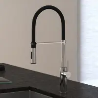 Sanitary Brands Kronenbach Lima Professional Einhebel Küchenarmatur mit schwenkbarem, flexiblen Auslauf, Handbrause mit 2 Strahlarten