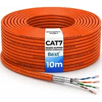 B.e.s.t Germany B.E.S.T. CAT 7 Netzwerkkabel 10 m Simplex S/FTP 10 Gbit/s 1000 MHz Kupfer LSZH Orange