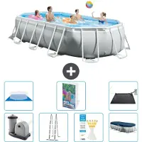 Intex Prism Frame Pool Oval - 503x274x122 cm - 6-teilig S562