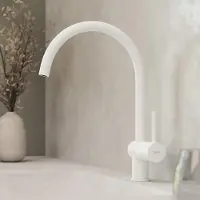 Sanitary Brands Kronenbach Lima Classic Einhebel Küchenarmatur mit hohem schwenkbarem Auslauf