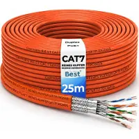 B.e.s.t Germany B.E.S.T. CAT 7 Netzwerkkabel 25 m Duplex S/FTP 10 Gbit/s 1000 MHz Kupfer LSZH Orange