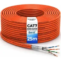 B.e.s.t Germany B.E.S.T. CAT 7 Netzwerkkabel 25 m Simplex S/FTP 10 Gbit/s 1000 MHz Kupfer LSZH Orange