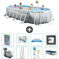 Intex Prism Frame Pool Oval - 503x274x122 cm - 7-teilig S533