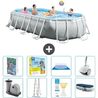 Intex Prism Frame Pool Oval - 503x274x122 cm - 7-teilig S544