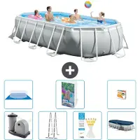 Intex Prism Frame Pool Oval - 503x274x122 cm - 6-teilig S568
