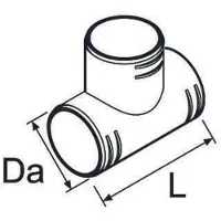 Webasto T-Stück 60 mm Zubehör für -Heizungen