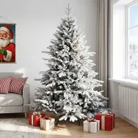 Syfax Künstlicher klappbarer Weihnachtsbaum 240 cm PVC und Metall