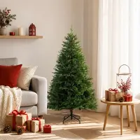 Syfax Künstlicher klappbarer Weihnachtsbaum 150 cm PVC und Metall