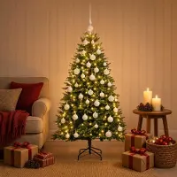 Syfax Künstlicher Weihnachtsbaum mit Kugel 120 cm 150 LEDs