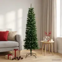 Syfax Artificial Slim Christmas Tree 120 cm PE und PVC Grün