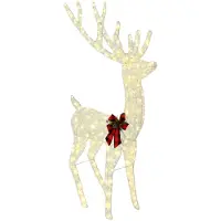 vidaXL 3D Weihnachtsrentier LOVIISA 250 LEDs Warmes Weiß