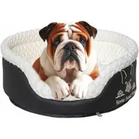 York Shop Kojec Hundebett rund für Mops Bulldog 55 cm