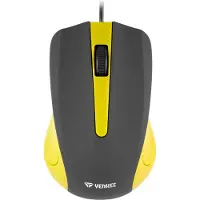 Yenkee USB wired mouse, 3 buttons, rubberized surface