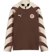 Puma Fcsp Warm Up 14 Zip Top Jr espresso brown-alpine snow (01) 116