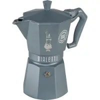 Bialetti Italienische kaffeemaschine, 6 tassen, silbergrau 0009076
