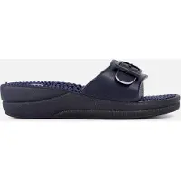 Scholl New Massage, Sandali Donna, Blu, 36 EU