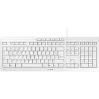 Cherry Contour Design STREAM, Volle Größe (100%), Kabelgebunden, USB, Mechanischer Switch, AZERTY, Weiß