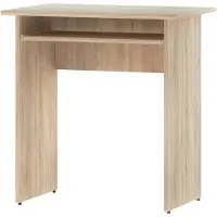 Haaus Kinder Kinderschreibtisch, 1 Schublade und ausziehbare Tastaturablage, Sonoma-Eiche, 73 x 50 x 75 cm