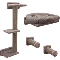 Dripio Katzen-Kletterwand Monte Alpi, 4-teilig, grau
