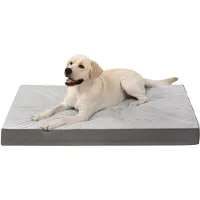 Dripio Orthopädisches Hundebett, wasserdicht, waschbar, Grau, 105x70 cm