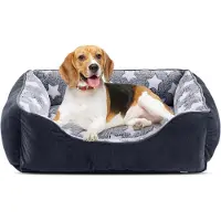 Dripio Hundebett, waschbar, rutschfest, mit erhöhten Rändern, 63x53x20 cm