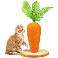 Dripio Kratzbaum Karotte 30 cm mit Höhle, Sisal, Orange