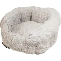 Dripio Hunde- und Katzenbett Muschel-Design 40x35 cm Grau