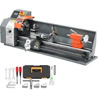Vevor Metalldrehmaschine 220 x 762 mm 1100 W Tischdrehmaschine 0–2500 U/min für Präzisions-Metallbearbeitung