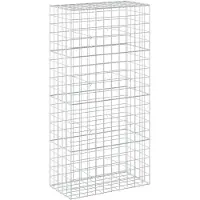 Syfax Gabione mit 3,5 mm Draht und 10x10 cm Maschen 100x50x200 cm